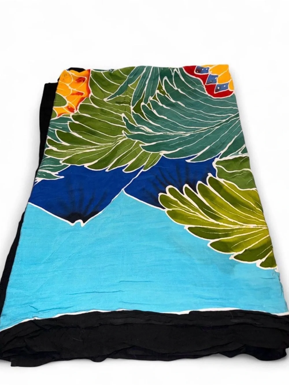Vibrant Tropical Floral light weight multi use fabric-  shawl/blanket/wrap